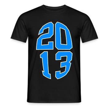 13 YEARS OLD 2013 13TH BIRTHDAY - Men's T-Shirt - black - Front - AI Model Male 178 light (178cm)