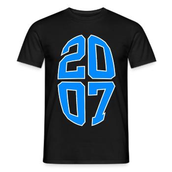 19 JAHRE ALT 2007 19. GEBURTSTAG - Männer T-Shirt - Schwarz - Vorne - AI Model Male 178 light (178cm)