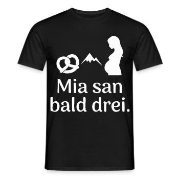 Bayrisch Babybauch - Männer T-Shirt - Schwarz - Vorne - AI Model Male 178 light (178cm)