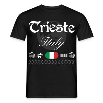 Triest Italien Streetwear Reise Souvenir - Männer T-Shirt - Schwarz - Vorne - AI Model Male 178 light (178cm)