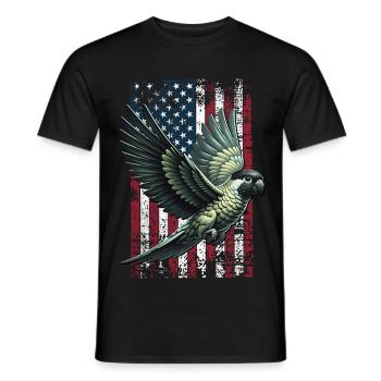 Nanday Conure US Nandaysittich - Männer T-Shirt - Schwarz - Vorne - AI Model Male 178 light (178cm)