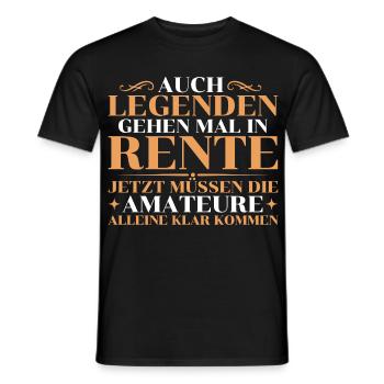 Rente Abschied Kollege Humorvoller Renteneintritt - Männer T-Shirt - Schwarz - Vorne - AI Model Male 178 light (178cm)