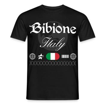 Bibione Italien Streetwear Reise Souvenir - Männer T-Shirt - Schwarz - Vorne - AI Model Male 178 light (178cm)