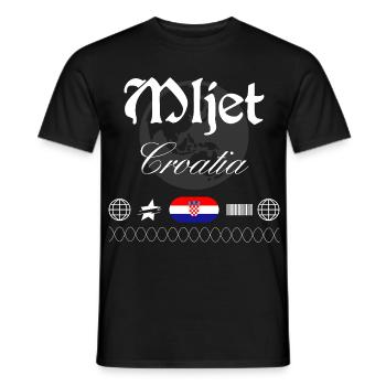 Souvenir de voyage Mljet Croatia Streetwear - T-shirt homme - noir - Devant - AI Model Male 178 light (178cm)