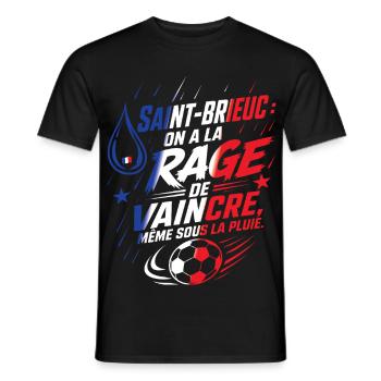 Saint-Brieuc Rage Pluie - Männer T-Shirt - Schwarz - Vorne - AI Model Male 178 light (178cm)