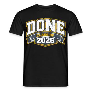 Diplôme 2026 Université École Cadeau Humour - T-shirt homme - noir - Devant - AI Model Male 178 light (178cm)