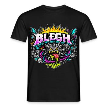 Blegh Comic Edition - Männer T-Shirt - Schwarz - Vorne - AI Model Male 178 light (178cm)