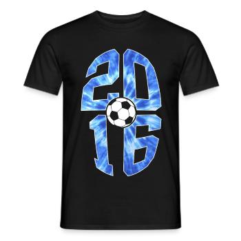 10 ANS DE NAISSANCE EN FOOTBALL 2016 10E ANNIVERSAIRE - T-shirt homme - noir - Devant - AI Model Male 178 light (178cm)