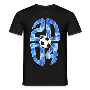 22 ANS DE NAISSANCE 2004 FOOTBALL 22E ANNIVERSAIRE - T-shirt homme - noir - Devant - AI Model Male 178 light (178cm)