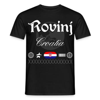 Rovinj Kroatien Streetwear Reise Souvenir - Männer T-Shirt - Schwarz - Vorne - AI Model Male 178 light (178cm)