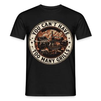 Barbecue Humour Papa Grillades Été Cadeau - T-shirt homme - noir - Devant - AI Model Male 178 light (178cm)