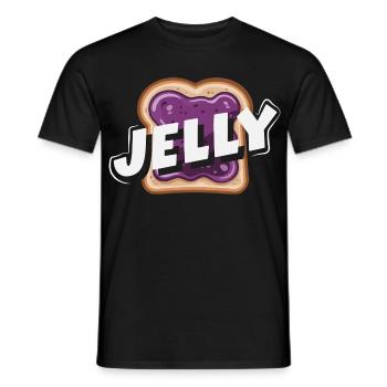 Look Partner Beurre de Cacahuète & Confiture Design - T-shirt homme - noir - Devant - AI Model Male 178 light (178cm)