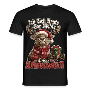 Ich zieh heute gar nichts - Männer T-Shirt - Schwarz - Vorne - AI Model Male 178 light (178cm)