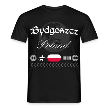Bromberg Polen Streetwear Reise Souvenir - Männer T-Shirt - Schwarz - Vorne - AI Model Male 178 light (178cm)