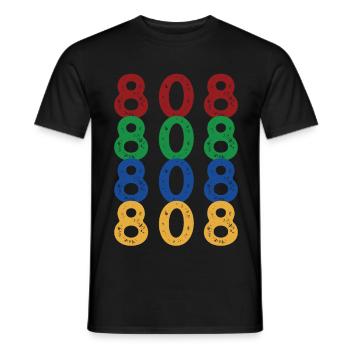 Joyeux jour 808 - T-shirt homme - noir - Devant - AI Model Male 178 light (178cm)