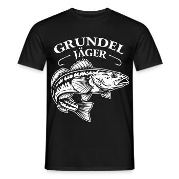 Grundel Angeln - Männer T-Shirt - Schwarz - Vorne - AI Model Male 178 light (178cm)