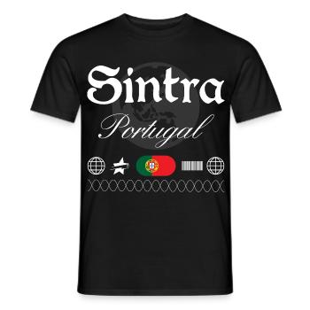 Sintra Portugal Streetwear Reise Souvenir - Männer T-Shirt - Schwarz - Vorne - AI Model Male 178 light (178cm)