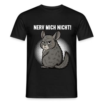 Nerv Mich Nicht Chinchilla Chinchillas Nagetier - Männer T-Shirt - Schwarz - Vorne - AI Model Male 178 light (178cm)