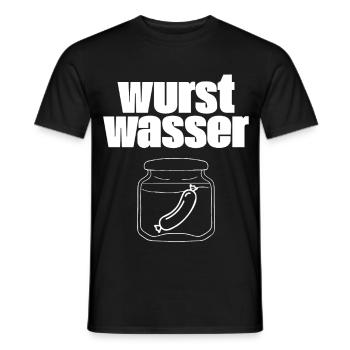Sausage water - Men's T-Shirt - black - Front - AI Model Male 178 light (178cm)