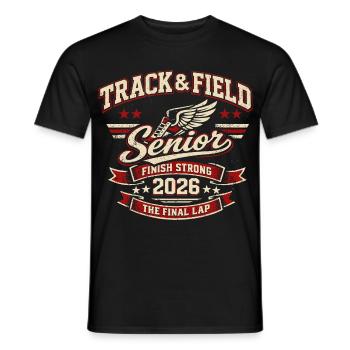 Athlétisme Senior 2026 Course Sport Cadeau - T-shirt homme - noir - Devant - AI Model Male 178 light (178cm)