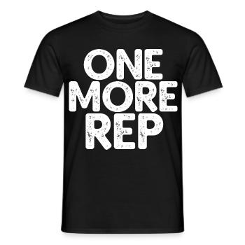 Une répétition de plus - T-shirt homme - noir - Devant - AI Model Male 178 light (178cm)
