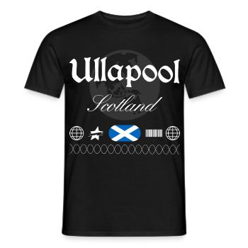 Ullapool Schottland Streetwear Reise Souvenir - Männer T-Shirt - Schwarz - Vorne - AI Model Male 178 light (178cm)