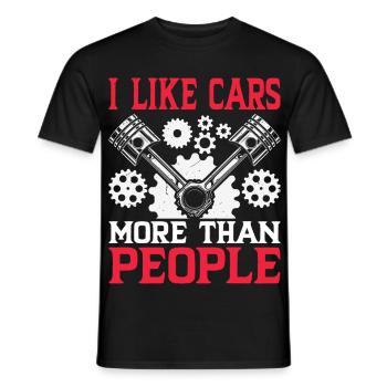 Lustiger Automechaniker-vater, - Männer T-Shirt - Schwarz - Vorne - AI Model Male 178 light (178cm)