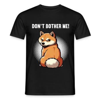 Ne me dérange pas Shiba Inu Shiba Propriétaire Shibahund - T-shirt homme - noir - Devant - AI Model Male 178 light (178cm)
