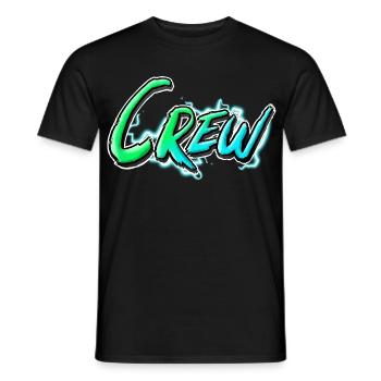crew - Men's T-Shirt - black - Front - AI Model Male 178 light (178cm)