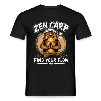 Carp Fishing Zen Carp T-Shirt - Men's T-Shirt - black - Front - AI Model Male 178 light (178cm)
