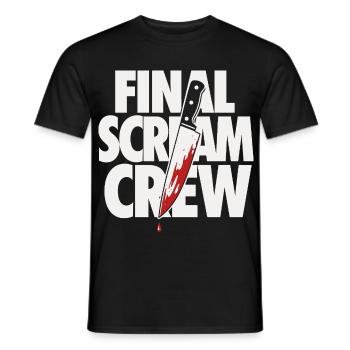 Final Scream Club Horror Design - Men's T-Shirt - black - Front - AI Model Male 178 light (178cm)