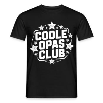 Stars rétro du Cool Grandpa Club - T-shirt homme - noir - Devant - AI Model Male 178 light (178cm)