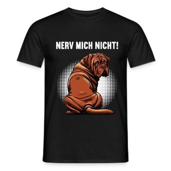 Nerv Mich Nicht Bordeaux Dogge Bordeauxs Bordeaux  - Männer T-Shirt - Schwarz - Vorne - AI Model Male 178 light (178cm)