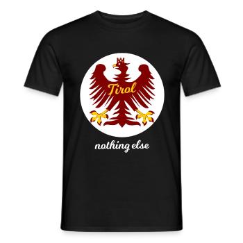 Tirol Adler Emblem Nothing Else - Männer T-Shirt - Schwarz - Vorne - AI Model Male 178 light (178cm)