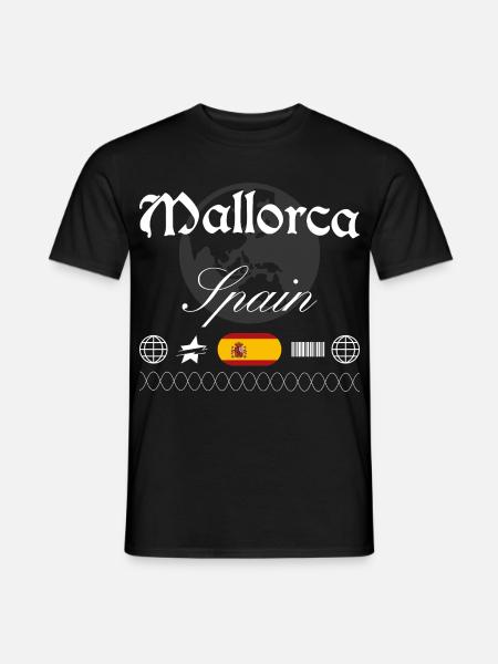 Mallorca Spanien Streetwear Reise Souvenir - Männer T-Shirt - Schwarz