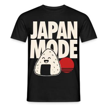 Onigiri de mode Kawaii au Japon - T-shirt homme - noir - Devant - AI Model Male 178 light (178cm)