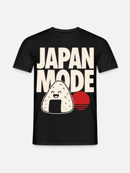 Japan Mode Kawaii Onigiri - Männer T-Shirt - Schwarz