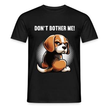 Don't Bother Me Beagle Beagle Owner Beagle Holder - Men's T-Shirt - black - Front - AI Model Male 178 light (178cm)