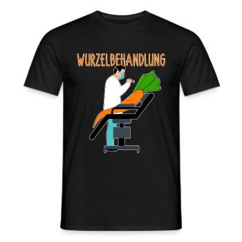 Wurzelbehandlung Garten-Witz zweideutig Karotte - Männer T-Shirt - Schwarz - Vorne - AI Model Male 178 light (178cm)