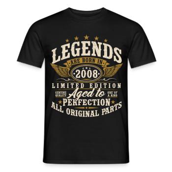 Cadeau vintage 18 ans de 18 ans - T-shirt homme - noir - Devant - AI Model Male 178 light (178cm)