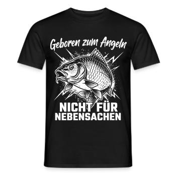 Angeln Spruch - Männer T-Shirt - Schwarz - Vorne - AI Model Male 178 light (178cm)