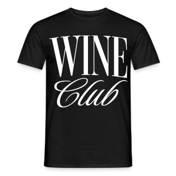 Wine Club - Männer T-Shirt - Schwarz - Vorne - AI Model Male 178 light (178cm)