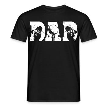 Golf Dad - Männer T-Shirt - Schwarz - Vorne - AI Model Male 178 light (178cm)