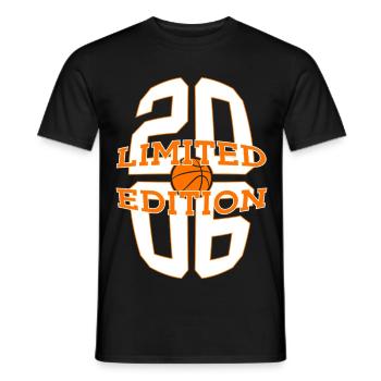 LIMITED EDITION 2006 BASKETBALL 20. GEBURTSTAG - Männer T-Shirt - Schwarz - Vorne - AI Model Male 178 light (178cm)
