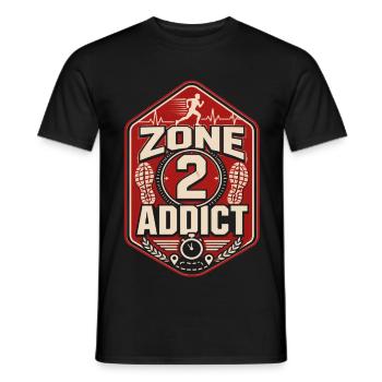 Marathon Marathon Runners Running - Men's T-Shirt - black - Front - AI Model Male 178 light (178cm)