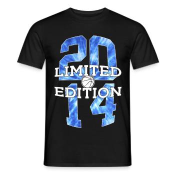 ÉDITION LIMITÉE 2014 BASKETBALL 12E ANNIVERSAIRE - T-shirt homme - noir - Devant - AI Model Male 178 light (178cm)