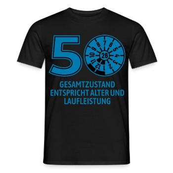 HU Juli 2026 - 50 Jahre - Geburtstag Geschenk - Männer T-Shirt - Schwarz - Vorne - AI Model Male 178 light (178cm)