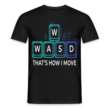 C’est ainsi que j’utilise ma stratégie cyber dans le jeu - T-shirt homme - noir - Devant - AI Model Male 178 light (178cm)