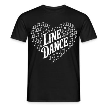 Partitions de Cœur de la Danse Solitaire - T-shirt homme - noir - Devant - AI Model Male 178 light (178cm)