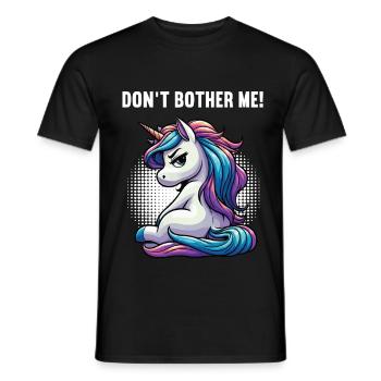 Ne me dérange pas, unicornes licornes fan de licornes - T-shirt homme - noir - Devant - AI Model Male 178 light (178cm)